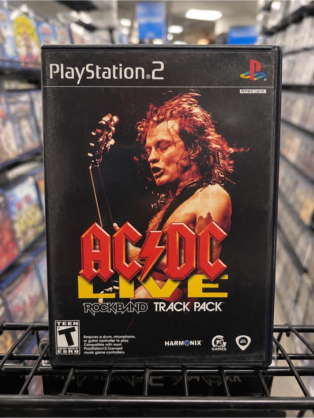 AC/DC Live Rock Band Track Pack PS2 PlayStation 2 Complete Tested